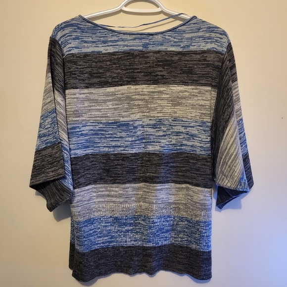 Style & Co sweater. Size Large.  Blues and greys. - Picture 4 of 4